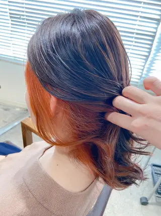 ロング カラー ヘアアレンジ レイヤー×ヘッドスパ *保田遥*のヘアスタイル