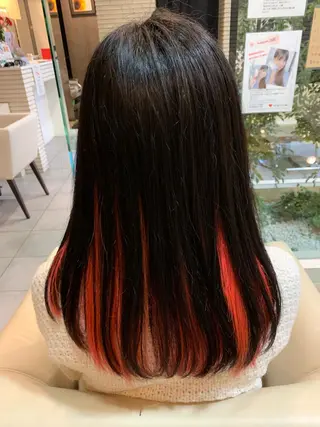 セミロング カラー 金村 綾芽のヘアスタイル