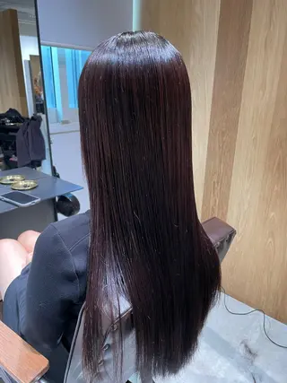 ロング 🩵縮毛矯正 髪質 改善 美髪🩵のヘアスタイル