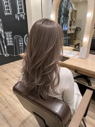 ロング 🫧透明感カラー/ 縮毛矯正/彩夏🫧のヘアスタイル