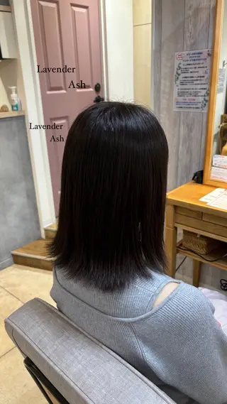 ミディアム 飯岡 セナのヘアスタイル