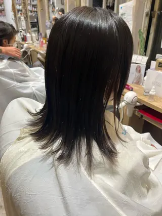 ロング 縮毛矯正 松崎祥のヘアスタイル