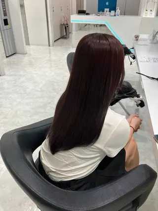 ロング カラー ヘアアレンジ 💓色落ちまで綺麗な 垢抜けカラー💓のヘアスタイル