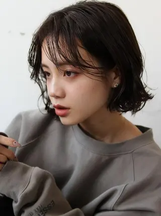 ショート パーマ 本田 央介のヘアスタイル