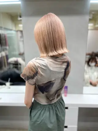 カラー yasuハイトーン/ デザインカラーのヘアスタイル