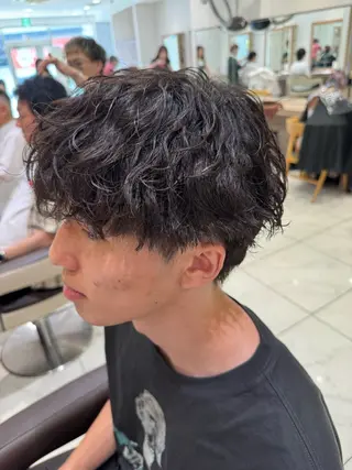 ショート パーマ メンズ メンズパーマ特化/ メッシュ/薫/店長のヘアスタイル