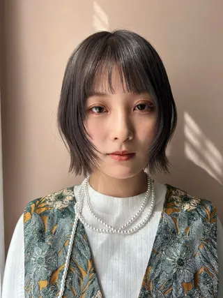 ショート カラー hubhair レイヤー/透明感のヘアスタイル