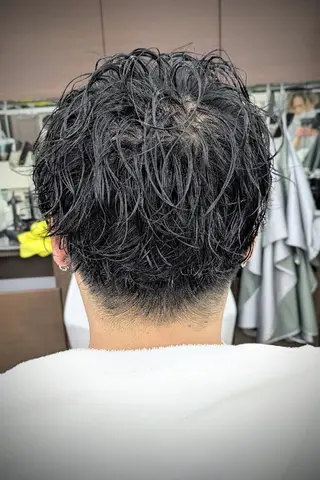 ショート パーマ 理容プラージュ燕三条 福井のヘアスタイル