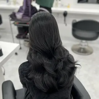 ロング カット💜モデル募集 アカデミー札幌のヘアスタイル