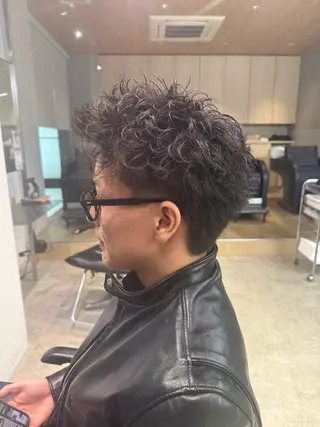 ショート パーマ fifth天神パーマ メンズ特化/虎太郎のヘアスタイル