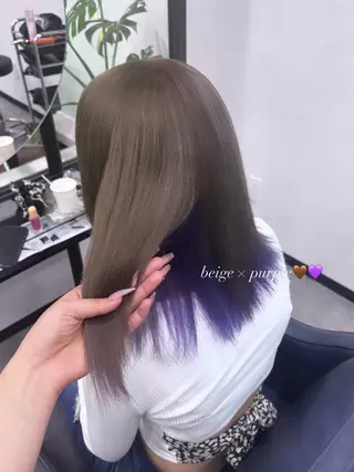 ミディアム ハイトーンカラー / kureaのヘアスタイル