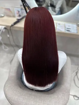 ロング カラー 藤田 心華のヘアスタイル