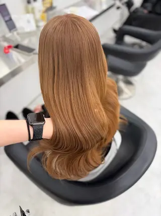 ロング カラー ヘアアレンジ 透明感カラー🎀艶髪 Anju/渋谷🎀のヘアスタイル