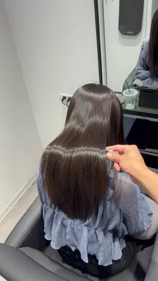 セミロング ボブ特化 ×縮毛矯正きりのヘアスタイル