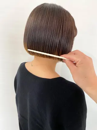 ショート カラー レイヤーボブ/ボブ 仲川和人のヘアスタイル