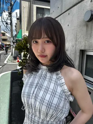 ミディアム 🎀抜け感ナチュラル 🎵asuna🪽のヘアスタイル