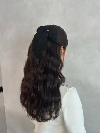 ロング ヘアアレンジ 🎀HARU/ボブ/ セット/赤み消し🫧のヘアスタイル