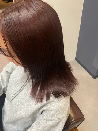 ミディアム カラー 原 麻耶のヘアスタイル