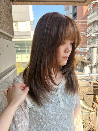 セミロング カラー 『SiLO』 rumiのヘアスタイル
