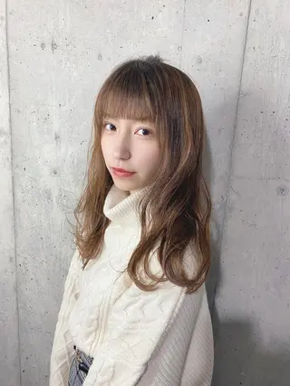 ミディアム カラー 再現性No.1ヘア ごーた立川のヘアスタイル
