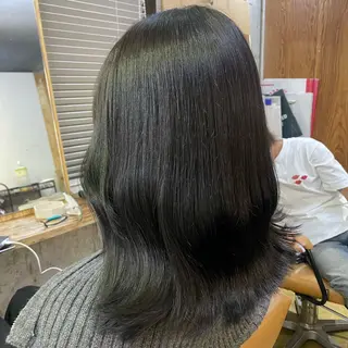 ミディアム カラー ふかたさや🌟 艶感カラー🌟のヘアスタイル