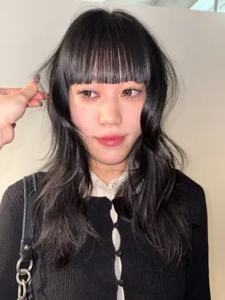 セミロング 薄暮 マツイ　レンのヘアスタイル