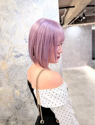 カラー 齊藤 千隼のヘアスタイル