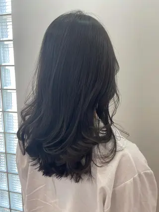 ミディアム カラー ショート/脱白髪染め ☆宇﨑悠実のヘアスタイル
