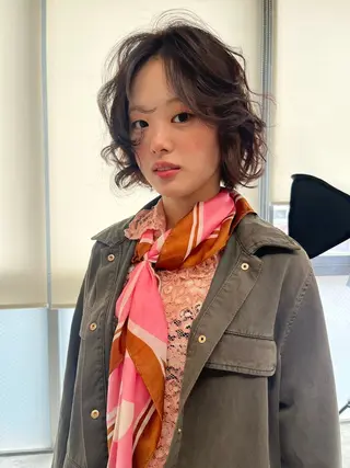 パーマ 🌙ヘーゼルベージュ レイヤーカット🌙のヘアスタイル