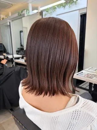 ミディアム カラー 🥀韓国ヘア🥀 宮津真菜のヘアスタイル