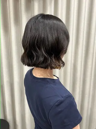 ミディアム パーマ akane/オリーブ /ボブパーマのヘアスタイル
