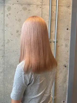 ミディアム カラー 柔め透明感血色カラー 暖色/レイヤー/ゆいのヘアスタイル