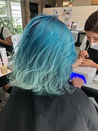 カラー ネイル エクステ/レイヤー 落合/心斎橋のヘアスタイル