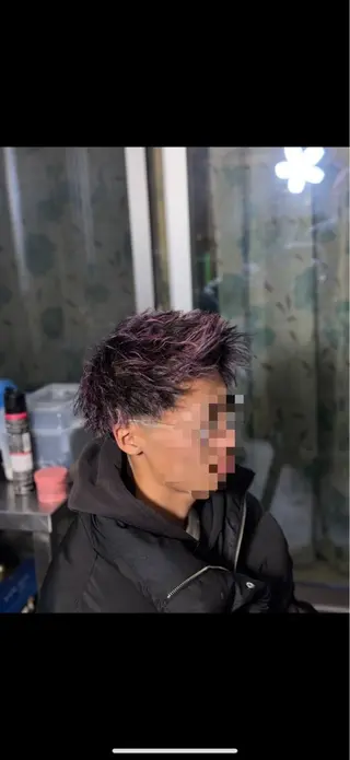 カラー パーマ メンズ 池沢 晴偉のヘアスタイル