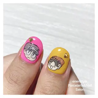 ミディアム ネイル 🐾enen style 🐾のネイルデザイン
