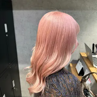 セミロング カラー 矢島颯哉/ハイトーン ブリーチカラー💎のヘアスタイル