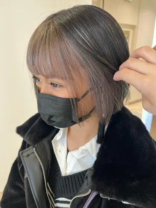ミディアム カラー 暖色/ブリーチカラー 🎀 M i k uのヘアスタイル