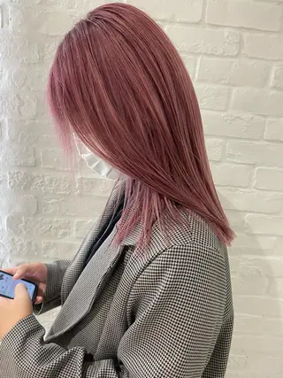 ロング ハイトーン/メンズ 水野翔太のヘアスタイル
