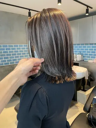 ミディアム カラー 👑ボブはお任せ ミヤノ👑のヘアスタイル