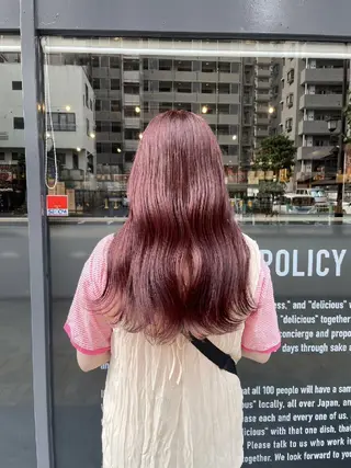 ヘアアレンジ カラー セミロング 🪞【公式】表参道 🪞knot🪞のヘアスタイル