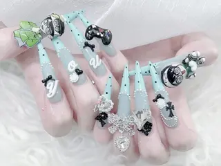 ネイル K.bi_nail ネイル長さ出し専門店のネイルデザイン