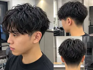 パーマ メンズ 原田 まなみのヘアスタイル