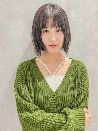 ショート カラー 髪質改善縮毛矯正 ◽️河野泰貴のヘアスタイル