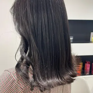 ミディアム カラー パーマ ヘアアレンジ メンズ キッズ ネイル マツエク・マツパ アイブロウ mona/ ストレートスタイル✨のヘアスタイル