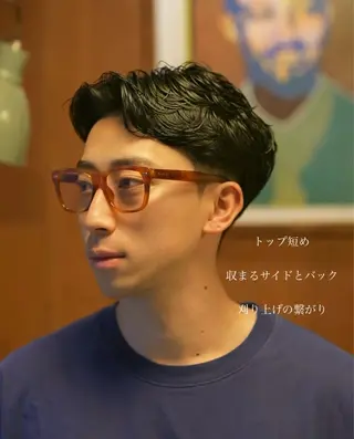 パーマ メンズ メンズ似合わせ タチカワユウキのヘアスタイル