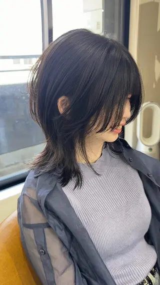 ミディアム ロングレイヤー/ボブ レイヤー/菅野恭平のヘアスタイル