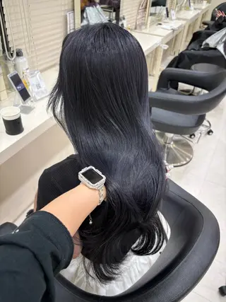 セミロング カラー ヘアアレンジ 💟RINNA 艶カラー💟のヘアスタイル