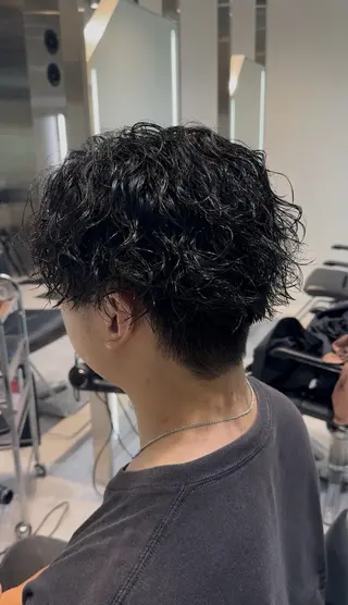 ショート パーマ メンズ 似合わせパーマ🔥 河浪  大智のヘアスタイル