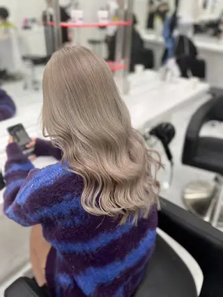 カラー ベージュ・ラベンダー カラー🎀りりのヘアスタイル