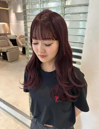 ロング カラー ヘアアレンジ ‎透明感×艶髪 ‎🫒maki🎀のヘアスタイル